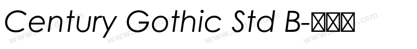 Century Gothic Std B字体转换